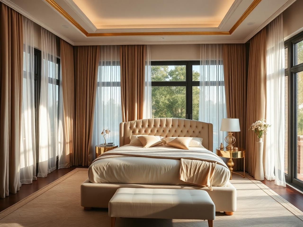 Luxe slaapkamer detail